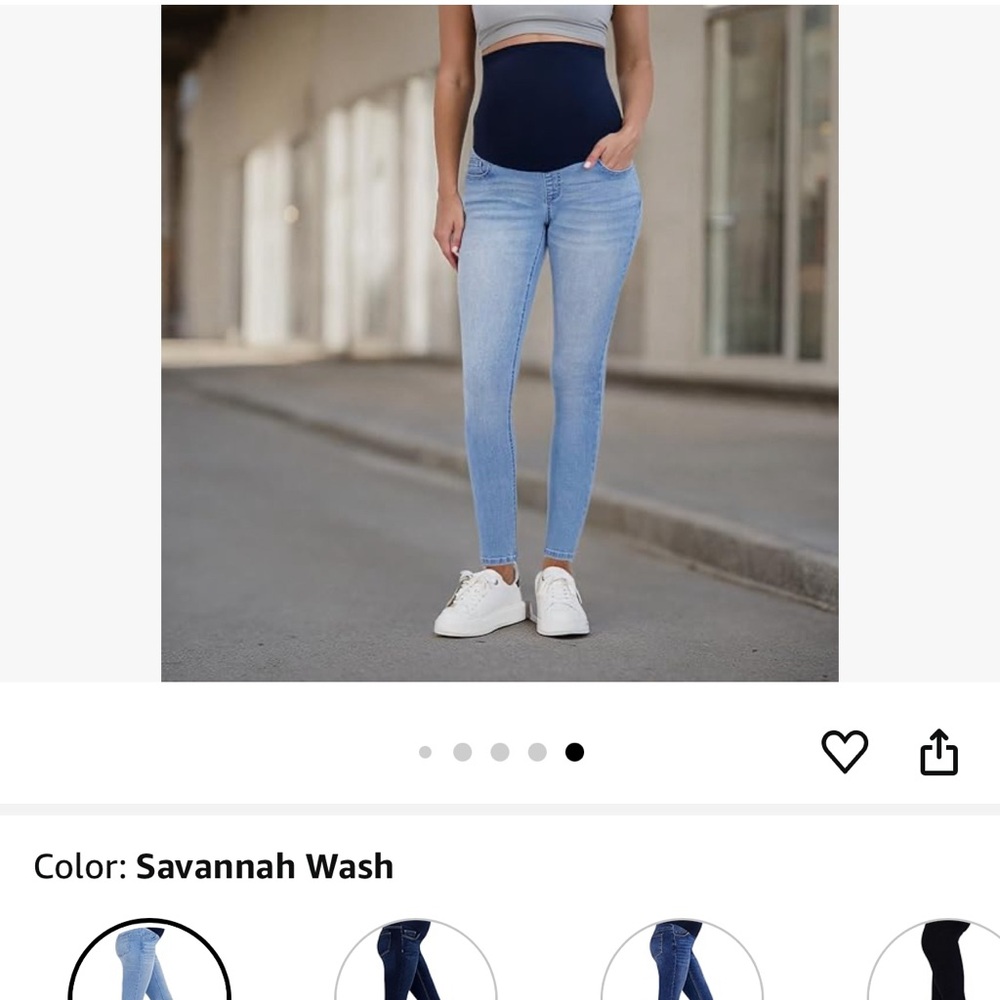 Women's Light Blue Maternity Jeans
